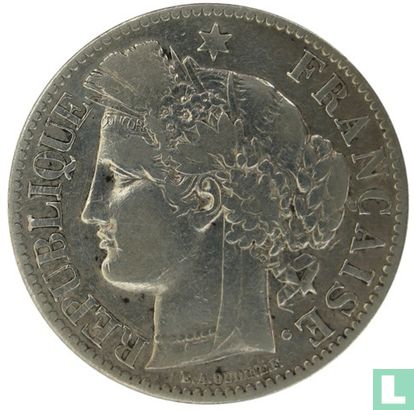 Frankrijk 2 francs 1872 (K) - Afbeelding 2
