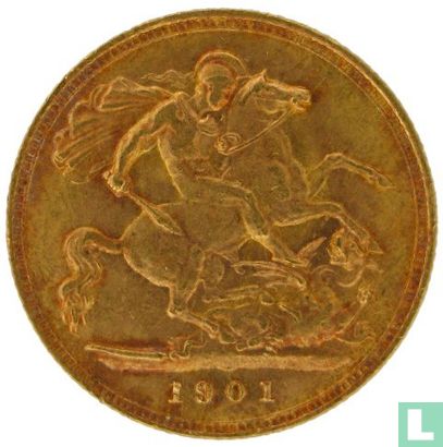 Verenigd Koninkrijk ½ sovereign 1901 - Afbeelding 1