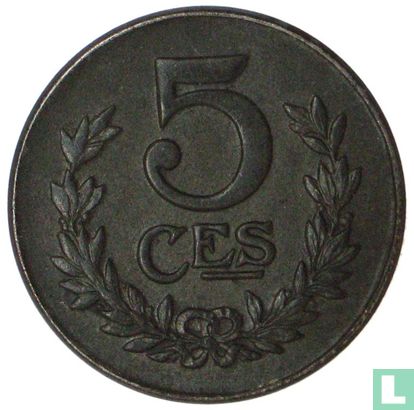 Luxembourg 5 centimes 1921 - Image 2