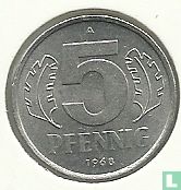 RDA 5 pfennig 1968 - Image 1