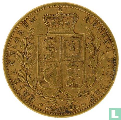 Royaume-Uni 1 sovereign 1863 (sans numéro) - Image 2