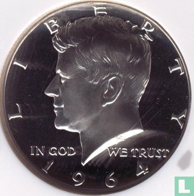 États-Unis ½ dollar 1964 (sans lettre) - Image 1