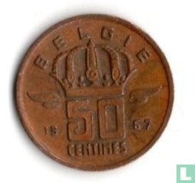 België 50 centimes 1967 (NLD) - Afbeelding 1