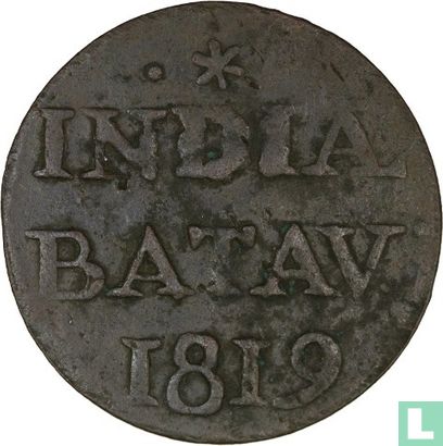 Dutch East Indies ½ stuiver 1819 (small S) - Image 1