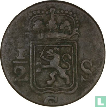 Dutch East Indies ½ stuiver 1819 (small S) - Image 2