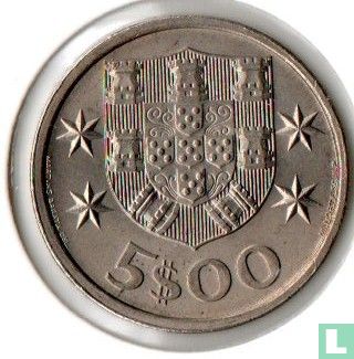 Portugal 5 escudos 1975 - Image 2