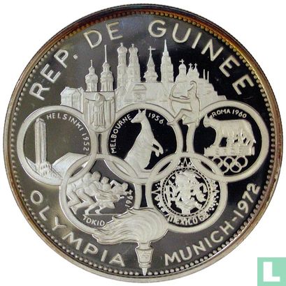Guinea 500 Francs 1970 (PROOF) "1972 Summer Olympics in Munich" - Image 2
