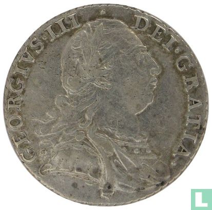 Royaume Uni 1 shilling 1787 (sans le coeur) - Image 2