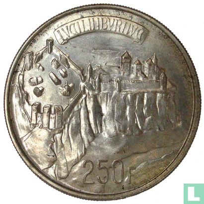 Luxemburg 250 francs 1963 "Millennium of Luxembourg City" - Afbeelding 2