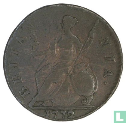 Verenigd Koninkrijk ½ penny 1772 - Afbeelding 1