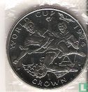 Gibraltar 1 crown 1994 "Football World Cup in United States - 2 players" - Afbeelding 2