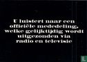 C000506 - Nederlands Audiovisueel Archief "U luistert naar een...." - Afbeelding 1