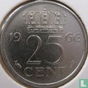 Nederland 25 cent 1966 - Afbeelding 1
