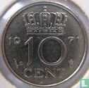 Nederland 10 cent 1971 - Afbeelding 1
