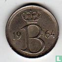 Belgium 25 centimes 1964 (FRA) - Image 1
