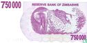 Zimbabwe 750.000 Dollars 2007 - Afbeelding 2