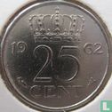 Netherlands 25 cent 1962 - Image 1