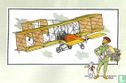 Chromo's “Vliegtuigen collectie B reeks 1” 2 "De tweedekker 'Voisin' van Henri Farman (1907)" - Bild 1