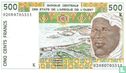 Stat Afr de l'Ouest. 500 francs K - Image 1