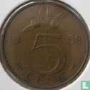 Nederland 5 cent 1958 - Afbeelding 1