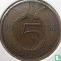 Pays-Bas 5 cent 1954 (type 2) - Image 1