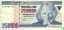 Turquie 250.000 Lira ND (1998/L1970) - Image 1