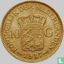 Pays-Bas 10 gulden 1917 - Image 1