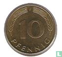 Duitsland 10 pfennig 1990 (F) - Afbeelding 2