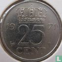 Pays-Bas 25 cent 1971 - Image 1