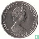 Ascension 50 pence 1984 "Royal Visit of Prince Andrew" - Afbeelding 2
