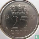 Nederland 25 cent 1955 - Afbeelding 1