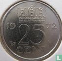 Nederland 25 cent 1972 - Afbeelding 1