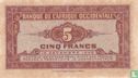 Frans West Afrika 5 Francs - Afbeelding 2