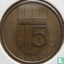 Netherlands 5 cents 1986 - Image 1