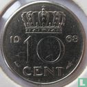 Nederland 10 cent 1968 - Afbeelding 1