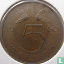 Nederland 5 cent 1960 - Afbeelding 1