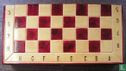 Schaak en backgammon  in houten cassette - Afbeelding 1