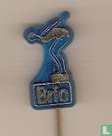 Brio (female swimmer) [gold on blue] - Image 1