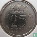 Nederland 25 cent 1961 - Afbeelding 1
