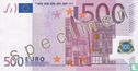 Eurozone 500 Euro (Specimen) - Image 1