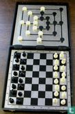 Magnetisch schaak - molenspel in cassette - Afbeelding 2