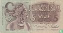 Nederlands Indië 5 Gulden - Afbeelding 1
