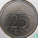 Nederland 25 cent 1975 - Afbeelding 1