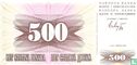 Bosnie-Herzégovine 500 Dinara 1992 - Image 1