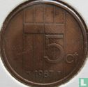 Nederland 5 cent 1987 - Afbeelding 1