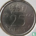 Nederland 25 cent 1960 - Afbeelding 1
