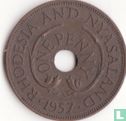 Rhodesië en Nyasaland 1 penny 1957 - Afbeelding 1