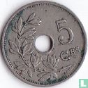 Belgique 5 centimes 1922 (FRA) - Image 2