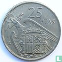 Espagne, 25 pesetas 1957 (68) - Image 1