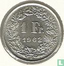 Suisse 1 franc 1962 - Image 1